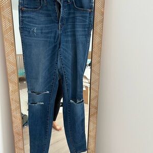 Madewell jeans 10” high rise skinny size 29 TALL